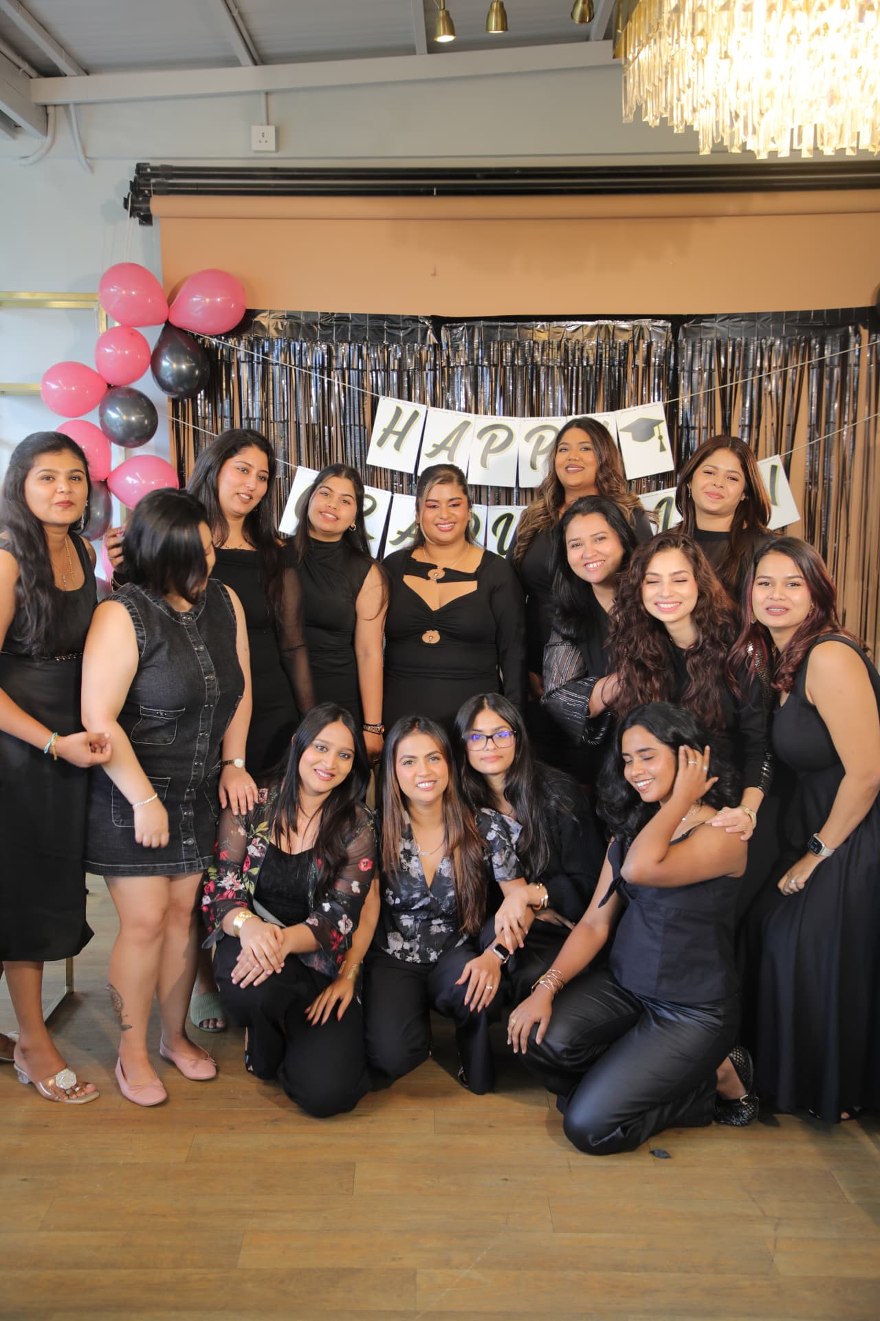 Full GlossnGlass academy batch on graduation day