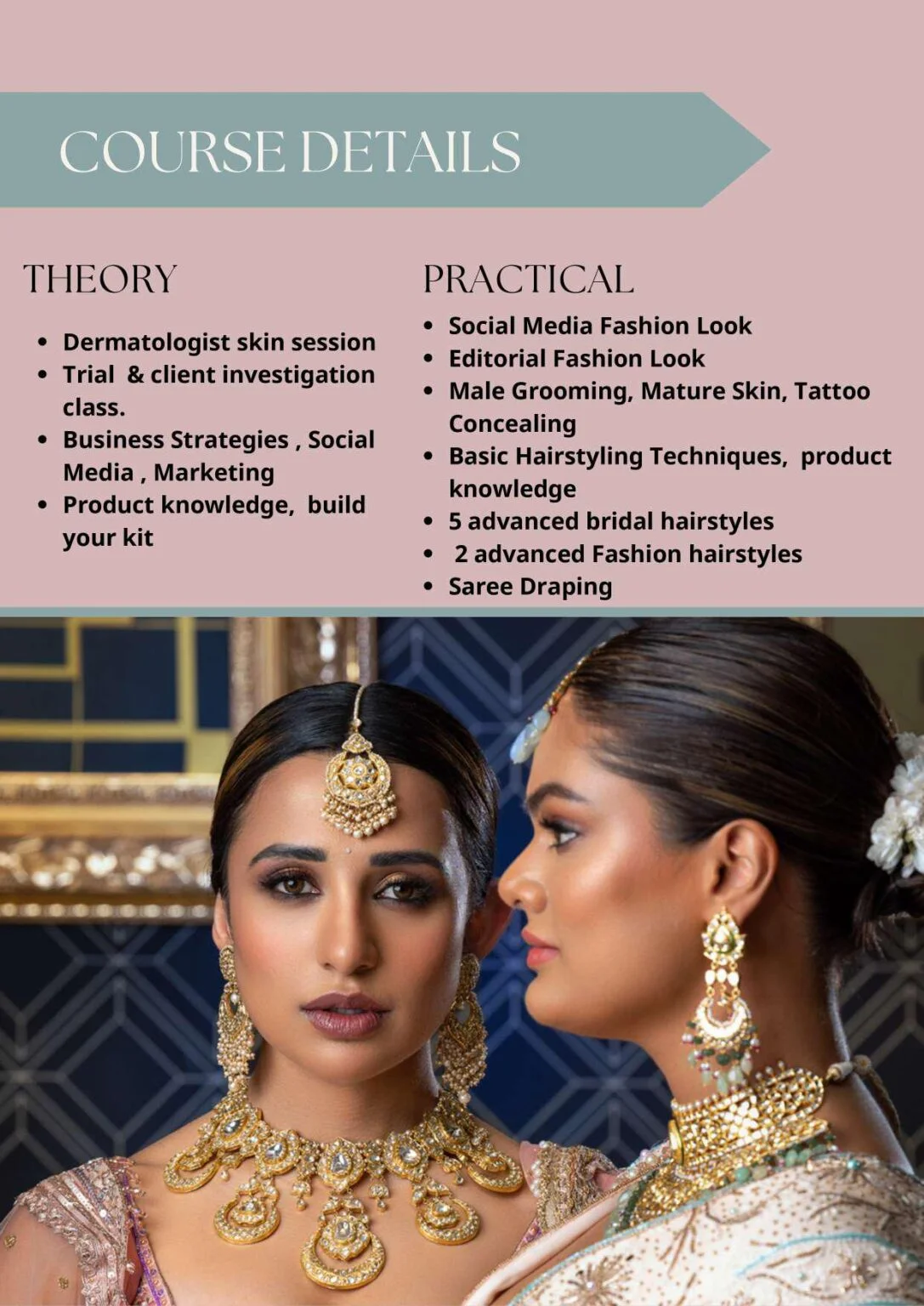 GlossnGlass course details — fashion, hairstyling and business modules